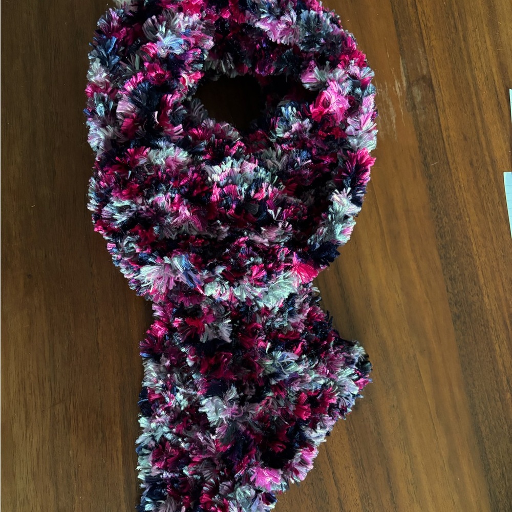 Multicolor Hand Crocheted Women's Scarf
